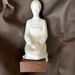 Cream and Brown Meditative Sculpture Art Piece